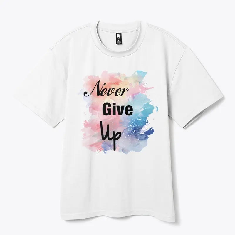 Never Give Up Brush stroke Background 