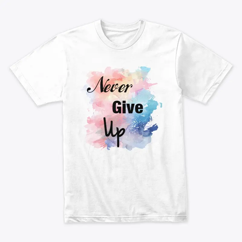 Never Give Up Brush stroke Background 