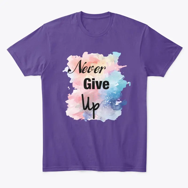 Never Give Up Brush stroke Background 